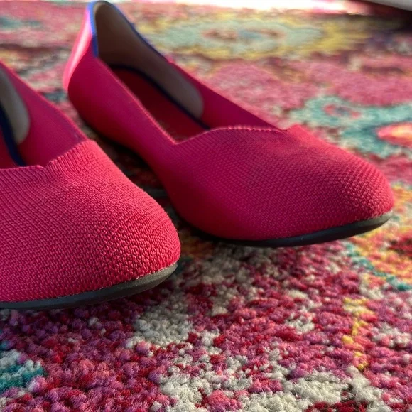 Rothy's Vibrant Pink and Blue Flats - Picture 2 of 6